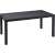 Keter Melody polyrattan garden table, 161 cm, graphite