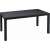 Keter Melody polyrattan garden table, 161 cm, graphite