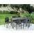 Keter Melody polyrattan garden table and chairs set, graphite