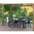Keter Melody polyrattan garden table and chairs set, graphite