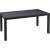 Keter Melody polyrattan garden table, 161 cm, graphite
