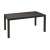 Keter Melody polyrattan garden table, 161 cm, graphite