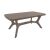 ALLIBERT BALTIMORE Cappuccino Plastic Garden Table Isolated