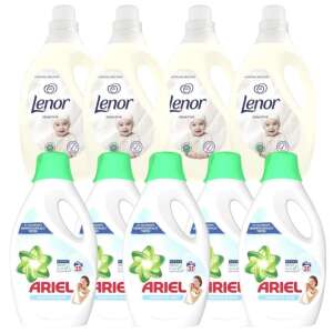 Ariel Sensitive folyékony Mosószer 9.5L 175 mosás + Lenor Sensitive Öblítő 11.6L