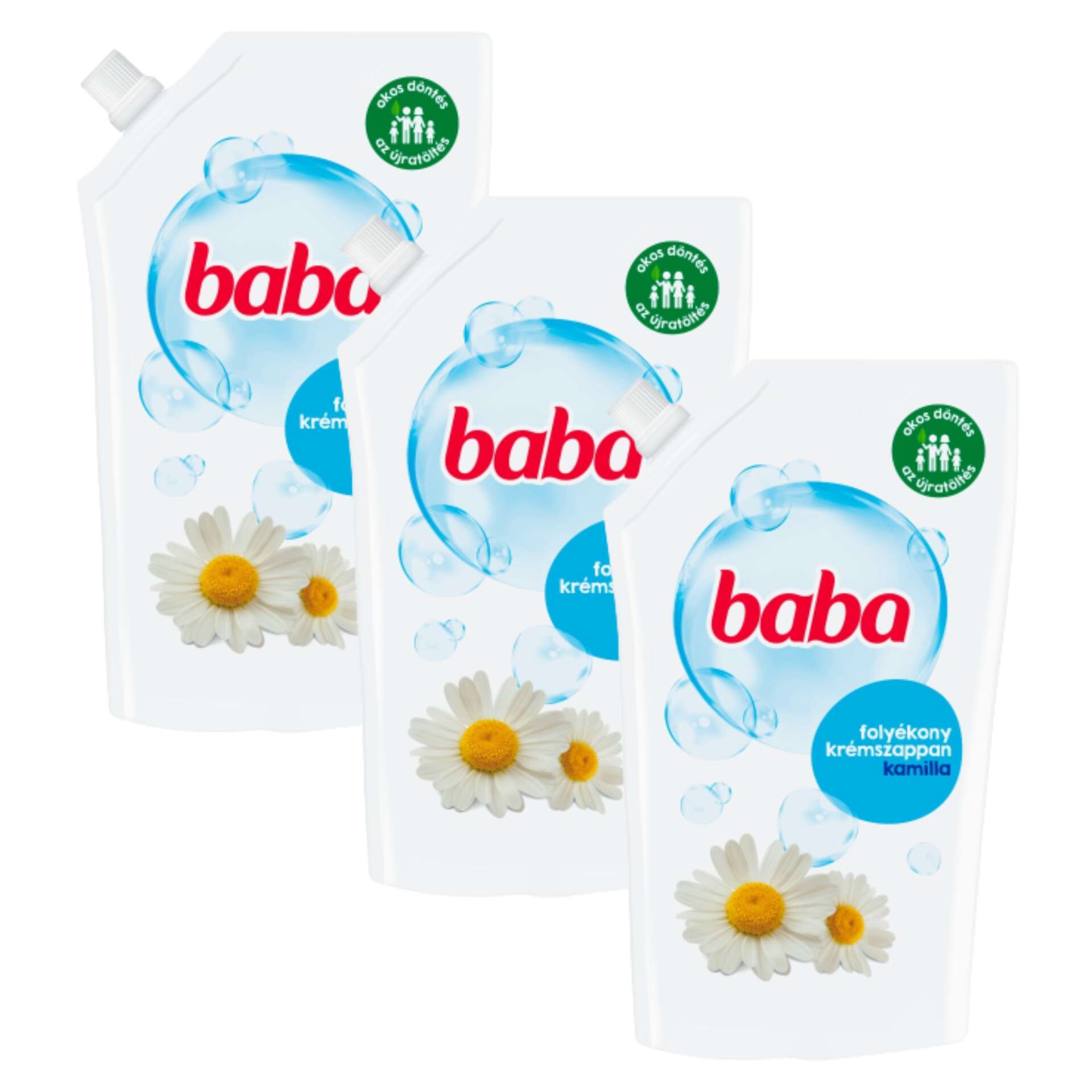 Baba kamilla Folyékony szappan utántöltő 3x500ml