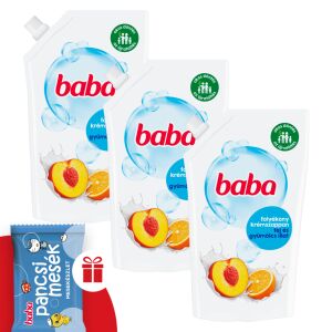 Mleko dla dzieci i owoce Mydło w płynie 3x500ml 130662834 - Baba