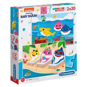Clementoni Puzzle - Baby Shark 2x20db 32374630 Puzzle - Mesehős