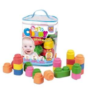 Clementoni Baby Clemmy puha Építőkocka szett 24db 32374669 Fejlesztő játékok babáknak