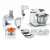Bosch MUM2EW40 kitchen machine with all accessories, including blender, food processor, meat grinder, and citrus press