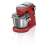 Bosch OptiMUM MUM9A66R00 kitchen robot, red, silver, angled view