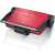 Bosch TCG4104 3-in-1 Tischgrill, rot und schwarz, geschlossen, Vorderansicht