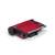 Bosch TCG4104 3-in-1 Tischgrill, rot und schwarz, geschlossen, schräge Ansicht