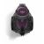 Top view of Bosch BGC05AAA1 bagless vacuum cleaner, purple and black