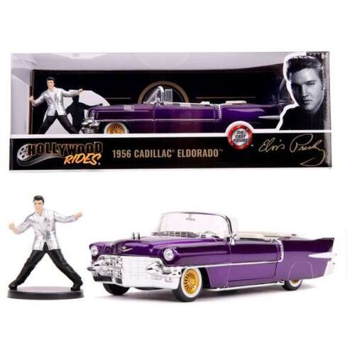 Figurina Elvis Presley cu Cadillac Eldorado 1956 Jada 1:24 32394498