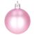 Close-up of a matte pink Springos Christmas ornament