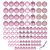 Springos 100-piece pink Christmas ornament set, various finishes