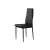 ModernHome black dining chair with upholstered seat and backrest