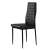 ModernHome black dining chair with upholstered seat and backrest