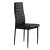 ModernHome black dining chair with upholstered seat and backrest