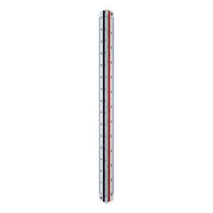 Aristo GEO College mérnöki vonalzó, 30 cm, műanyag, fekete és piros jelöléssel - Aristo