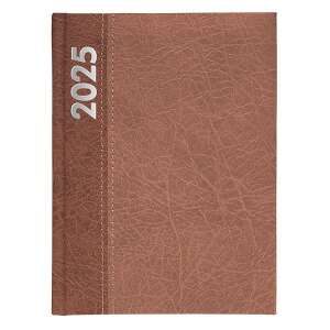 ALISCA Rebel 2024 heti határidőnapló, bordó színű, B/5 méretű, csukott, előlap - Irodai kiegészítő