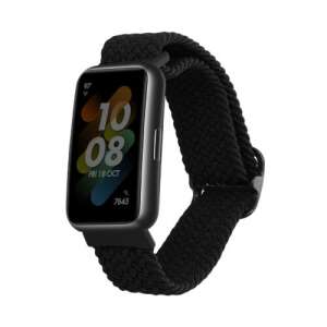 Czarny nylonowy pasek do smartwatcha Huawei Band 7, marka Kwmobile - Pasek do inteligentnego zegarka