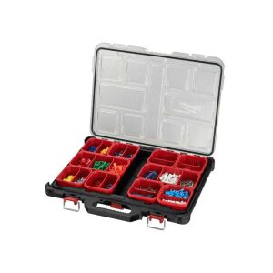 Milwaukee PACKOUT Slim Organizer filled with small parts, tool organizer - Milwaukee Tool & Part Organizer