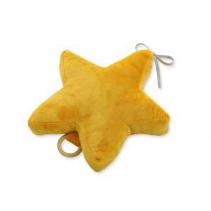 Mini-Én Csillagforma Zenélő Párna - Brahms Altatódal - 27x27cm