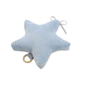 Zenélő Csillagpárna Baba - Brahms Altatódal - 27x27 cm - Kék