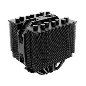 Răcitor CPU ID-COOLING SE-207-XT SLIM, negru, vedere din unghi - Ventilator de PC
