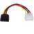 Akyga Molex to SATA power adapter cable, 15cm
