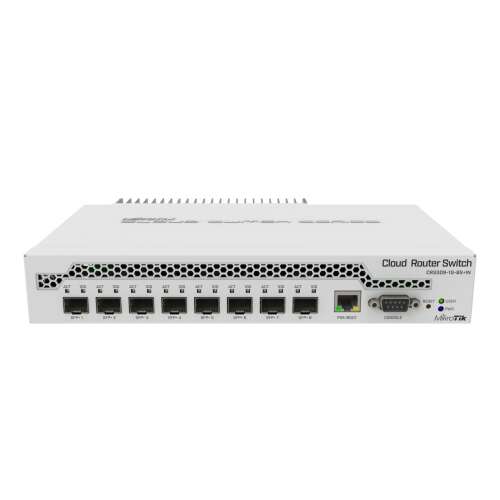 MikroTik CRS309-1G-8S+IN Cloud Router Switch front view