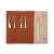 JIMI Home 5 piece tweezers set, JM-G2305, stainless steel tweezers for precision work, with leather case