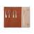 JIMI Home 5 piece tweezers set, JM-G2305, stainless steel tweezers for precision work, with leather case