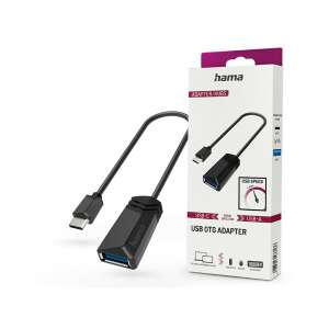 HAMA USB - USB Type-C OTG adapter / kábel - HAMA USB OTG Adapter - fekete 74857937 