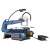 Scheppach DECO-XLS scroll saw with foot pedal control, LED light, adjustable speed, and dust extraction