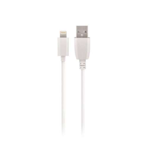 Weißes Maxlife USB-Lightning-Kabel, 2 Meter lang, 2 Ampere