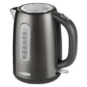 Sencor SWK1778BK 1.7L stainless steel electric kettle in black - Home & Garden