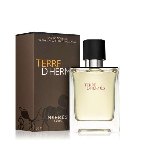 Hermes Terre d'Hermes Eau de Toilette 50 ml, férfi illat, parfüm üveg - Hermés