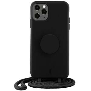 Black Just Elegance PopGrip iPhone 11 Pro case with lanyard - Phone Case