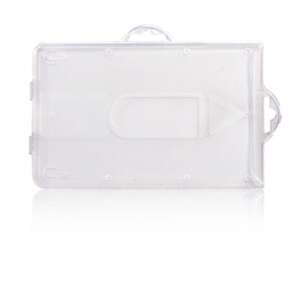 Roger CH-1 ISO méretű kártyatartó, átlátszó műanyag, vízszintes és függőleges használatra, tartós - Okmány- & Kártyatartó