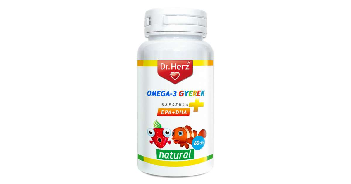 Dr. Herz Omega3 500mg kapszula gyerekeknek 60db Pepita.hu