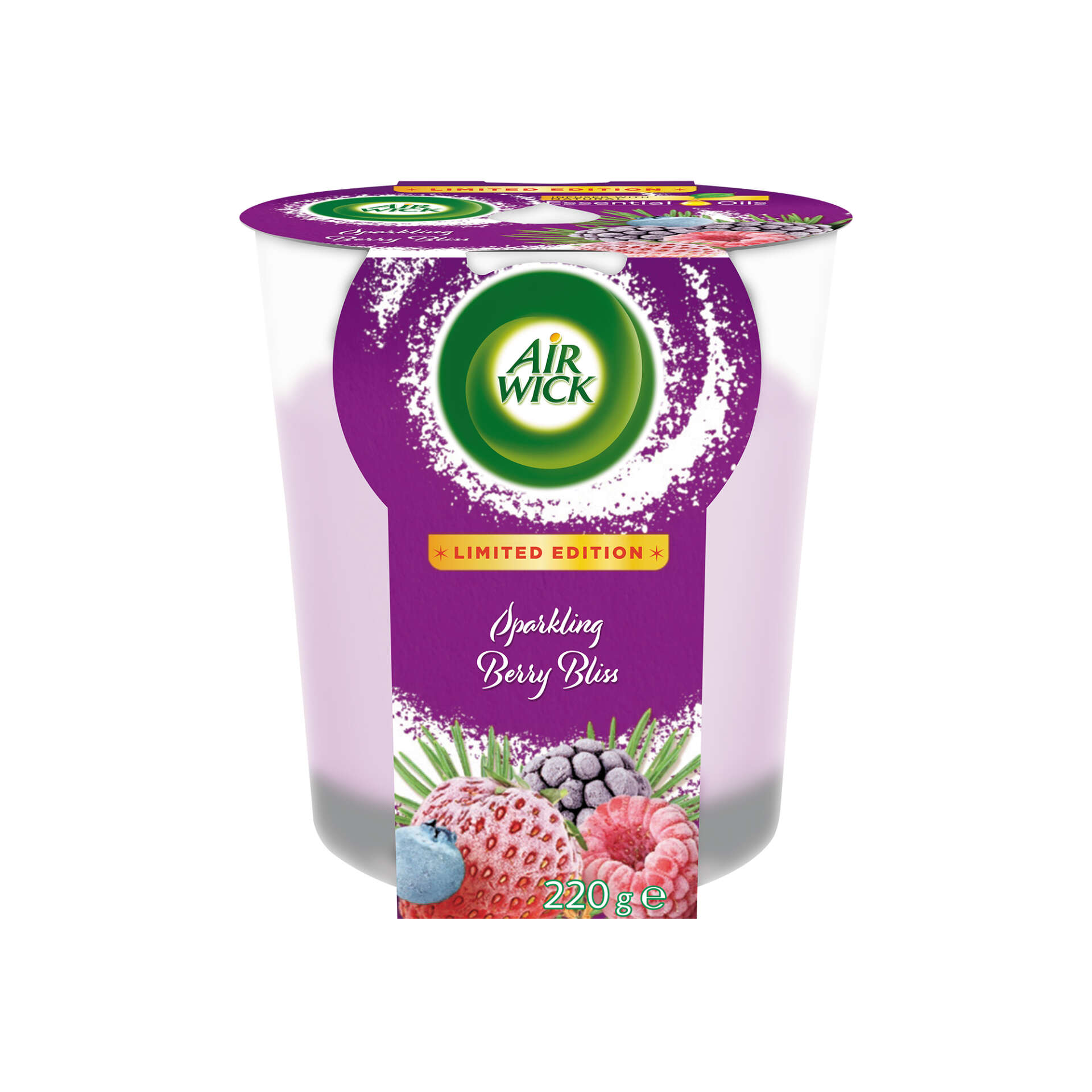 Air Wick Gyertya - Pezsgő Téli Gyümölcsök 220g