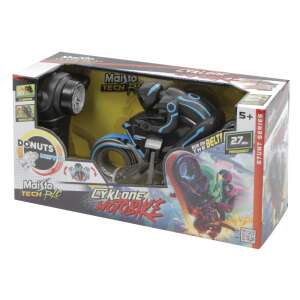 Maisto Tech Cyklone motocykl zdalnie sterowany zabawka, czarny i niebieski, częstotliwość 27 MHz, seria kaskaderska - Maisto Tech