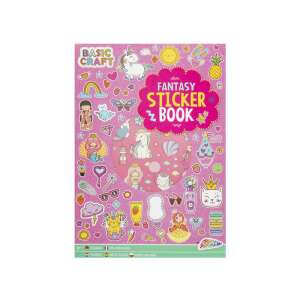 Grafix Basic Craft Fantasy Sticker Book, copertă roz - Grafix