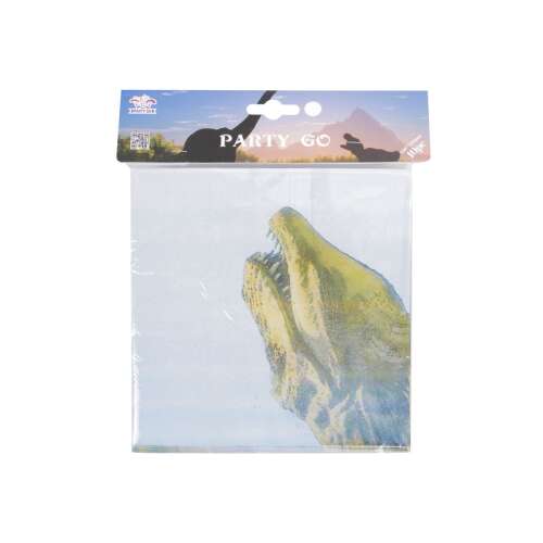 Party Go Dinos 10-teilige Servietten, 33x33 cm, Dinosaurier-Partybedarf