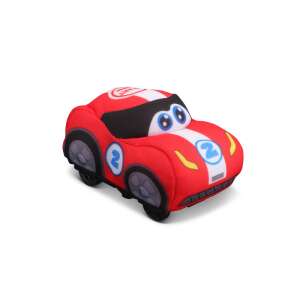 Bburago Jr. Moja prvá slučka červené autíčko na batérie, mäkké, pre batoľatá, deti, hracia súprava, darček - Bburago