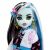 Monster High Frankie Stein baba arcának közelképe villám fülbevalóval