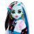 Monster High Frankie Stein baba arcának közelképe villám fülbevalóval