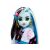 Monster High Frankie Stein baba arcának közelképe villám fülbevalóval